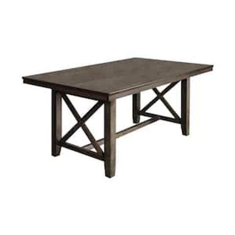 New Classic Home Furnishings New Classic Furniture Pascal Walnut Wood 4 ... within Crafting Your Perfect Mealtime with a Walnut Eastwood Dining Table